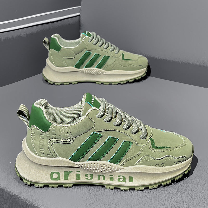 Men's spring 2026 new trendy casual versatile athletic running shoes for students - breathable retro dad shoes