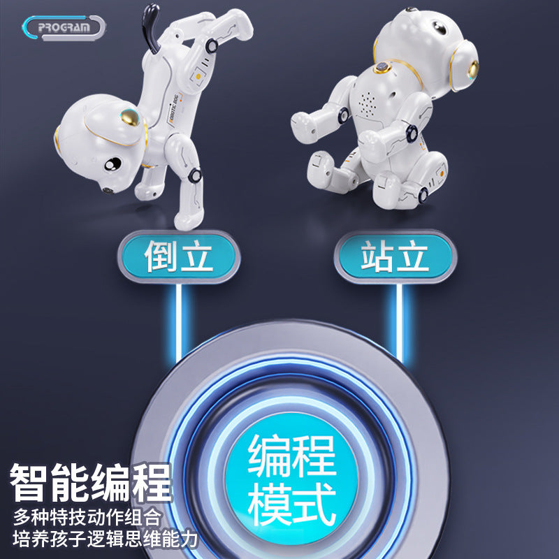 Kids' remote control pet robot dog - stunt, electric, sensor-activated, musical, dancing, smart robot dog - birthday gift toy