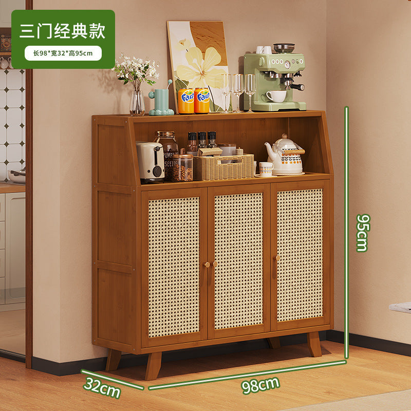 Medieval style solid wood sideboard living room storage cabinet new arrival tea cabinet wall-mounted small side cabinet storage cabinet