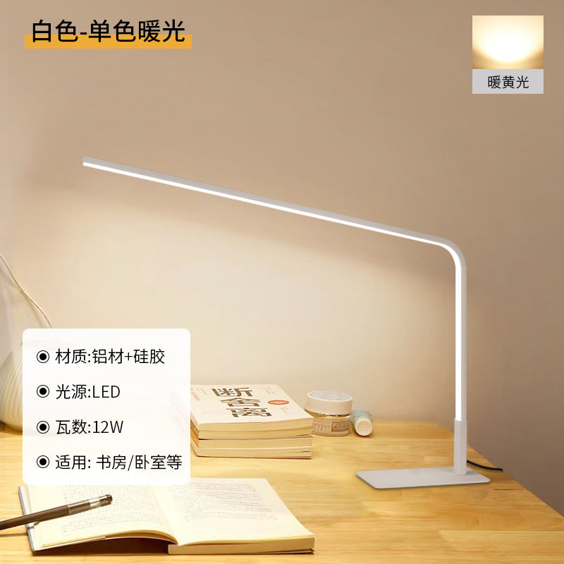Full spectrum led desk lamp - eye protection for bedroom, study, and students - flicker-free, ideal for reading and writing