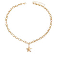 Wholesale diamond-studded heart necklace - european & american style, alloy jewelry, unique & versatile, sweet & chic choker necklace for women - perfect for summer
