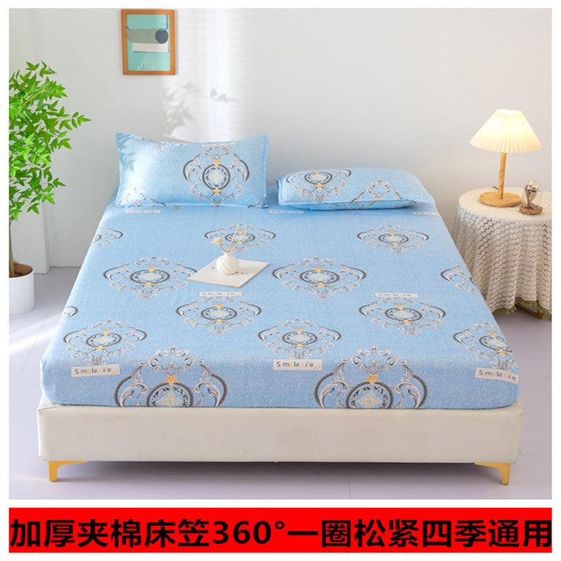 Machine washable single piece thickened bed cover quilted simmons bed protector new arrival protective cover neutral cotton bed sheet bed cover