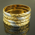 hot selling 4pcs ethiopian two-color women's bracelet fashion dubai wedding bracelet