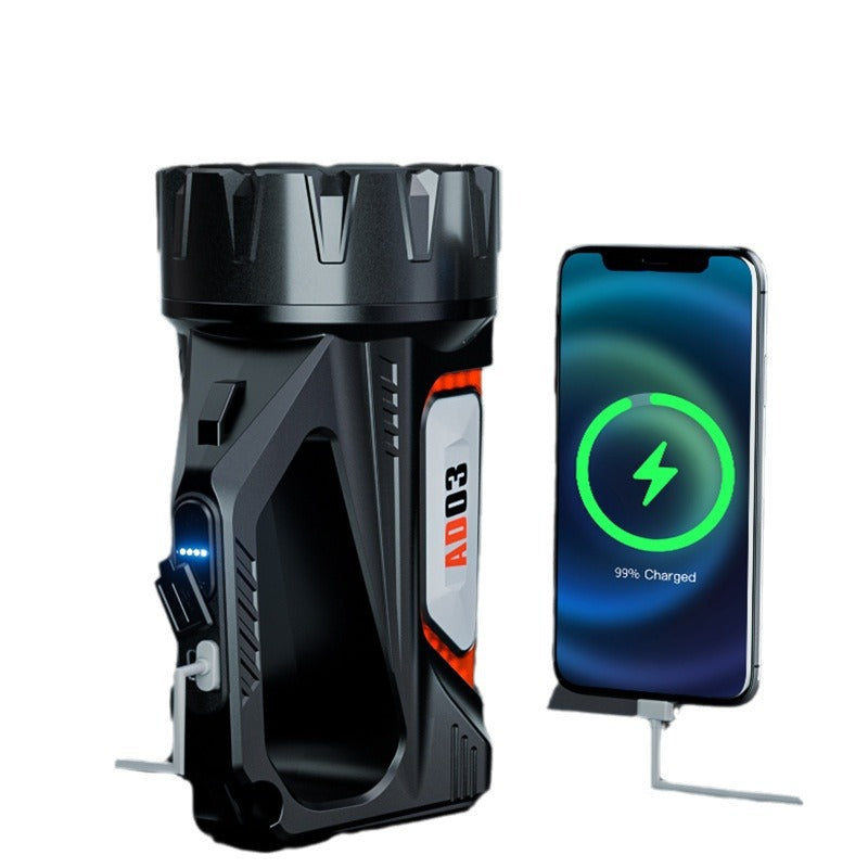 Walson DA03 strong light charging super bright outdoor long-range emergency lighting solar patrol portable probe