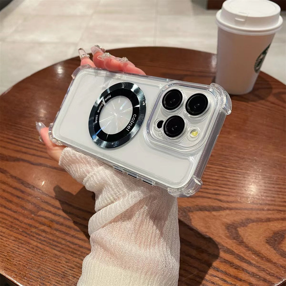 Airbag anti-fall 11 suitable for iphone 17 mobile phone case 16 magnetic holder apple 15 protective cover 14 airbag anti-fall