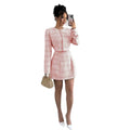 european and american cross-border women's fashion new spring/summer sequin dress - chanel-inspired style