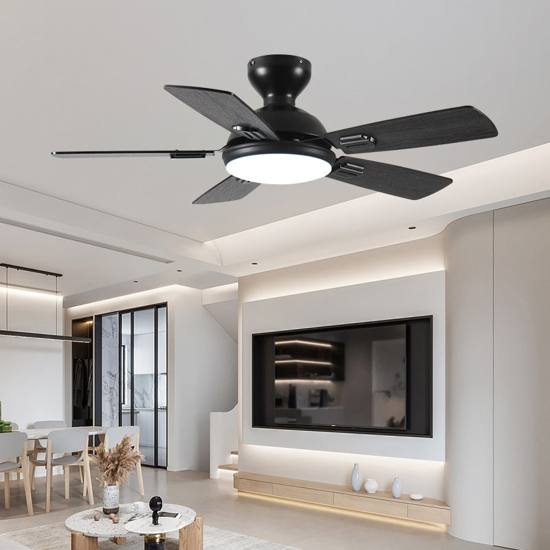 Fan light dining room minimalist living room bedroom soft wind ceiling fan light intelligent frequency conversion remote control silent fan lighting