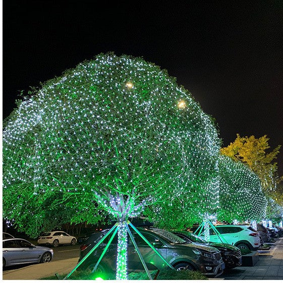 LED fishing net light Gypsy ceiling decorative mesh lights flashing string lights Gypsy star lights lawn tree lights