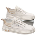 Men's winter 2025 new collection: breathable, versatile leather shoes for men - athletic, casual, slip-on, premium white sneakers