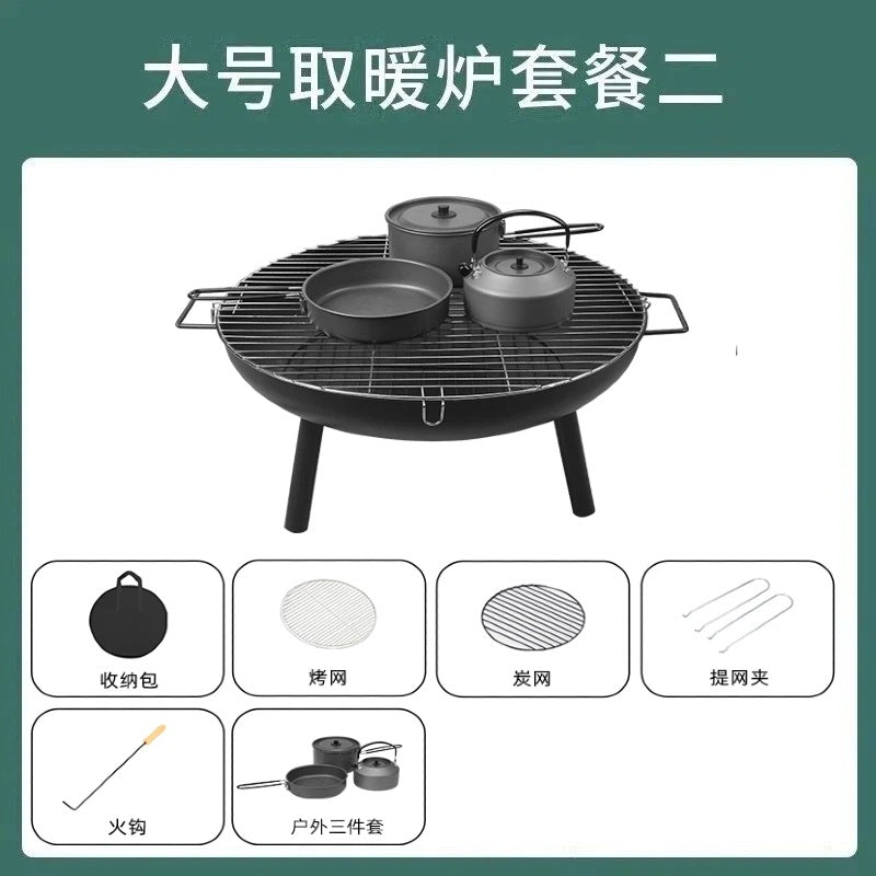 Fire stove, household stove, charcoal brazier, outdoor heating stove, barbecue grill, indoor barbecue stove, charcoal stove for making tea