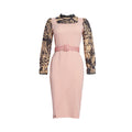 African cross-border sourcing: plus size women's printed dress -  - ol professional pencil skirt + belt