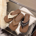 thick sole pig nose fairy outwearfashion flip flops 2026 new style with skirt heightening beach shoes wholesale