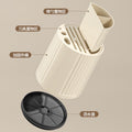 Kitchen rotating knife holder - multifunctional countertop organizer for kitchen knives, chopsticks, and utensils