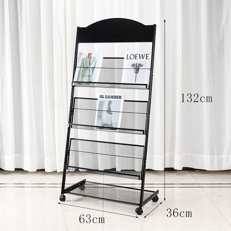 Floor magazine rack, newspaper rack, book rack, display rack, promotional material rack, single page rack, storage rack