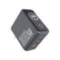 ai display 100w gan multi-port fast charging adapter - charger for laptops, tablets, and mobile phones
