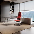 Boss desk minimalist modern light luxury manager office desk and chair set complete single executive desk