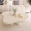 Living room for home cloud coffee table bedroom casual cream style round table study light luxury coffee table artificial board casual modern