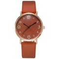 Aliexpress cross-border new korean style fashionable minimalist leather belt watch women's casual student quartz ladies watch - direct from the manufacturer