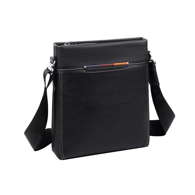 New leather men's shoulder bag fashion casual men's bag business senior sense bag versatile men's messenger bag