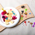 Japanese cartoon fruit picks creative children's food forks cake forks cute animal dessert forks plastic fruit forks