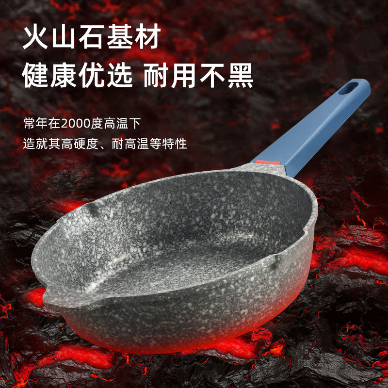 Volcanic rock medical stone non-stick pan frying pan for home kitchen cooking pot omelette flats pot induction cooker neutral cooking pot