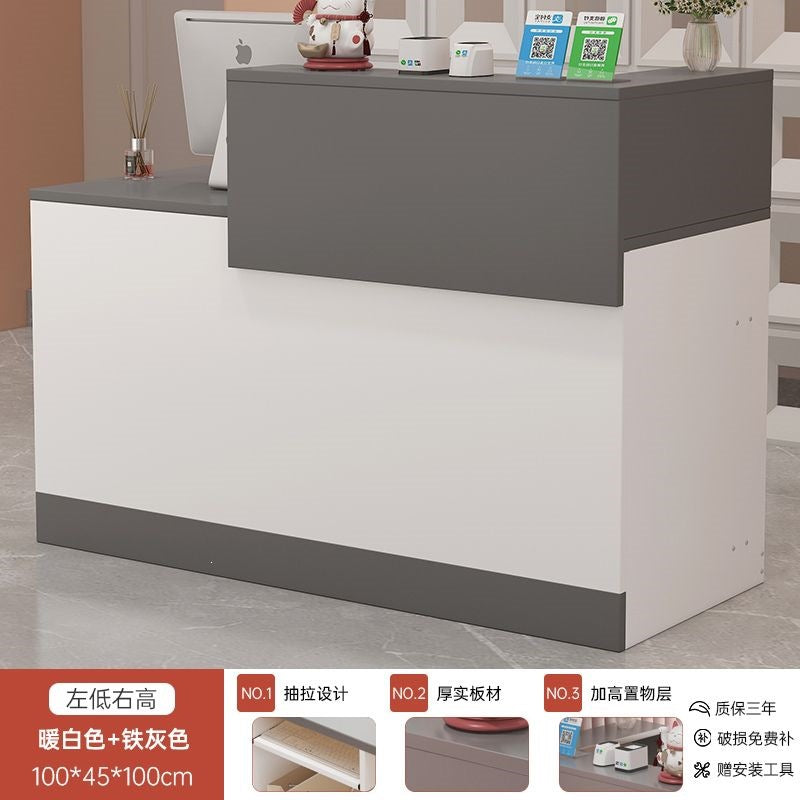 Cashier counter modern casual store small popular clothing store counter front bar table beauty salon reception desk
