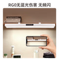 Wall-mounted led desk lamp - long strip, eye protection, full spectrum, ideal for studying, clip-on design for bookshelves and tables, flicker-free