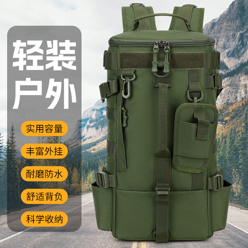 Cross-border outdoor mountaineering bag fishing waterproof multi-functional dry and wet separation Luya bag large capacity sports backpack