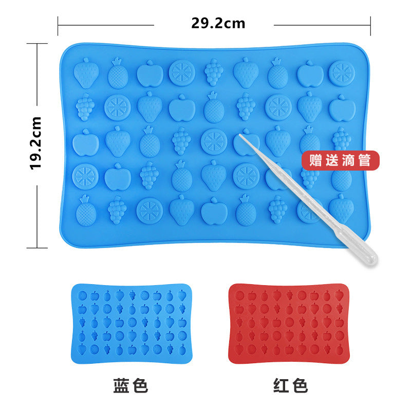 Food grade fruit modeling QQ sugar silicone mold jelly dessert baking tool high temperature resistant silicone candy mold