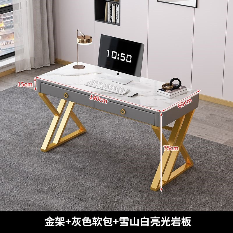 Slate desk accessible luxury modern italian computer desktop table for home simple office desk bedroom workbench study table