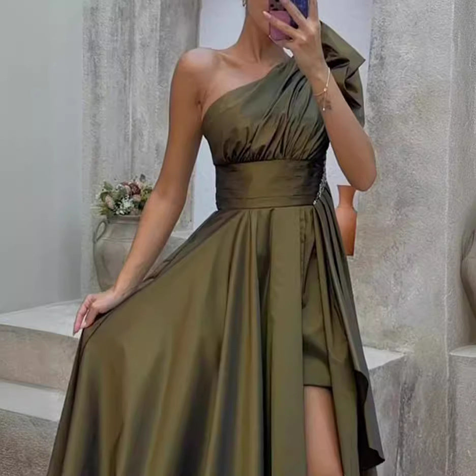 new women's elegant dress for cross-border e-commerce: autumn fashion, european and american style, loose fit