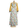 African women's clothing  european and american foreign trade plus size  socialite style high waist printed letter dress