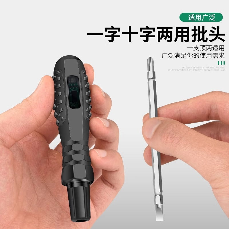 Baolian dual-purpose electric pen, electrician's special wire breakage test, multi-function intelligent sensor electric test, color electric pen screwdriver