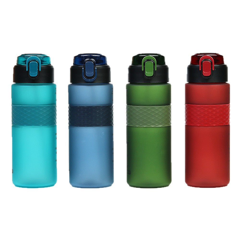 Factory-customized portable plastic water bottle, outdoor sports direct drink large capacity water jug, pop-up lid anti-scald space cup with straw
