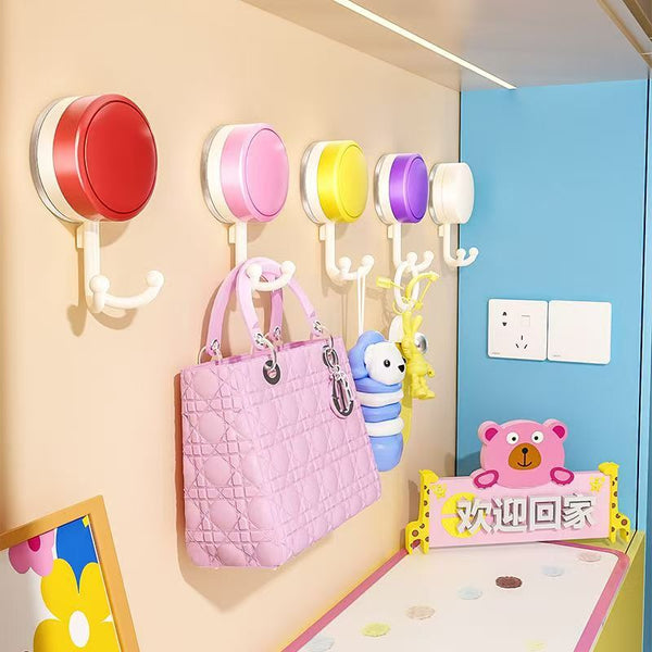 Suction cup hook, dopamine free punching, coat hook behind the entrance door, bathroom face towel, strong load-bearing non-marking adhesive hook