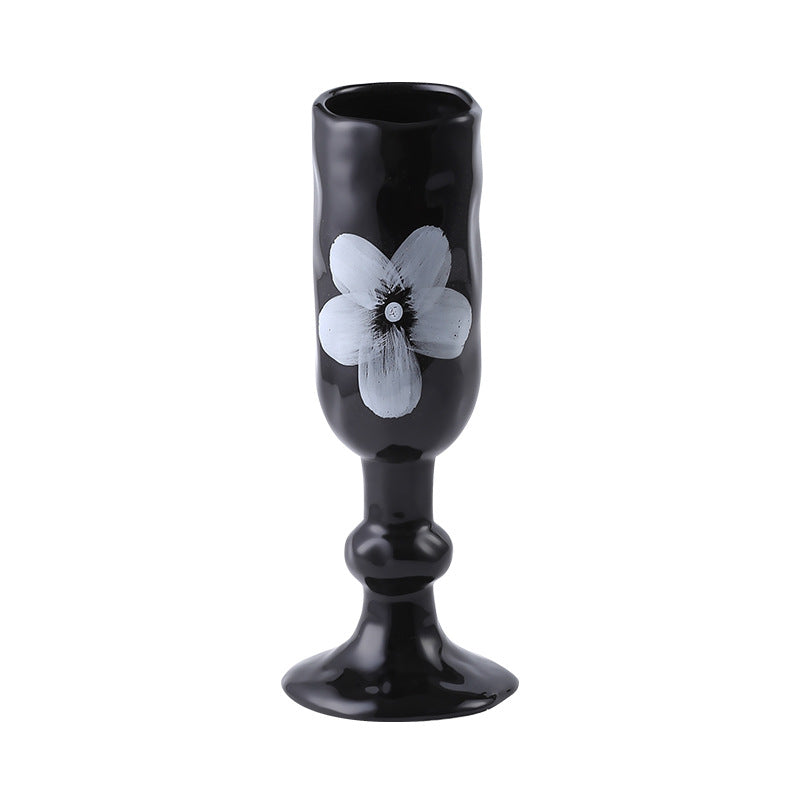 Stylishins high-looking mug household water cup goblet ceramic coffee cup couple christmas gift cup