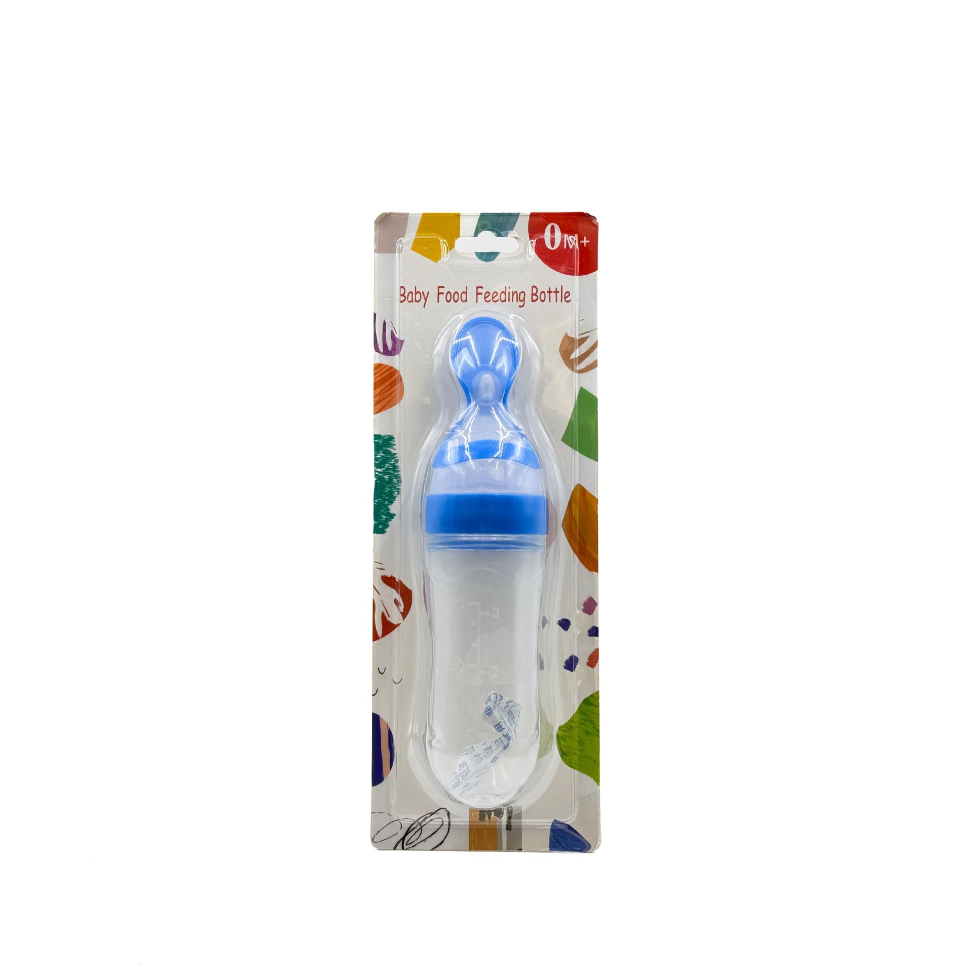 English card baby rice paste bottle baby silicone feeding bottle children's complementary food bottle rice paste spoon extrusion feeding spoon