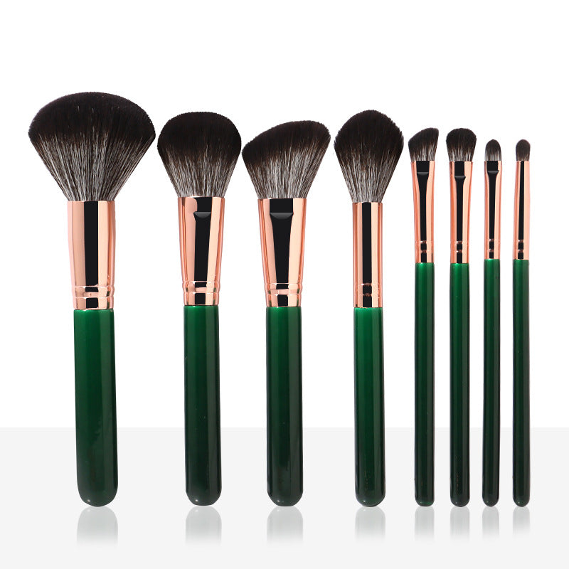 Black yao 7-piece set of brushes, loose powder brush, contour brush, beauty tool, even powder dotting brush, eye shadow brush, makeup brush