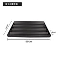 Commercial baguette non-stick baking pan mold - four-slot/five-slot baguette french u-shaped wavy loaf pan