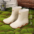 New men's waterproof and non-slip rain boots - short, kitchen work, fishing, car wash, trendy rubber overshoes