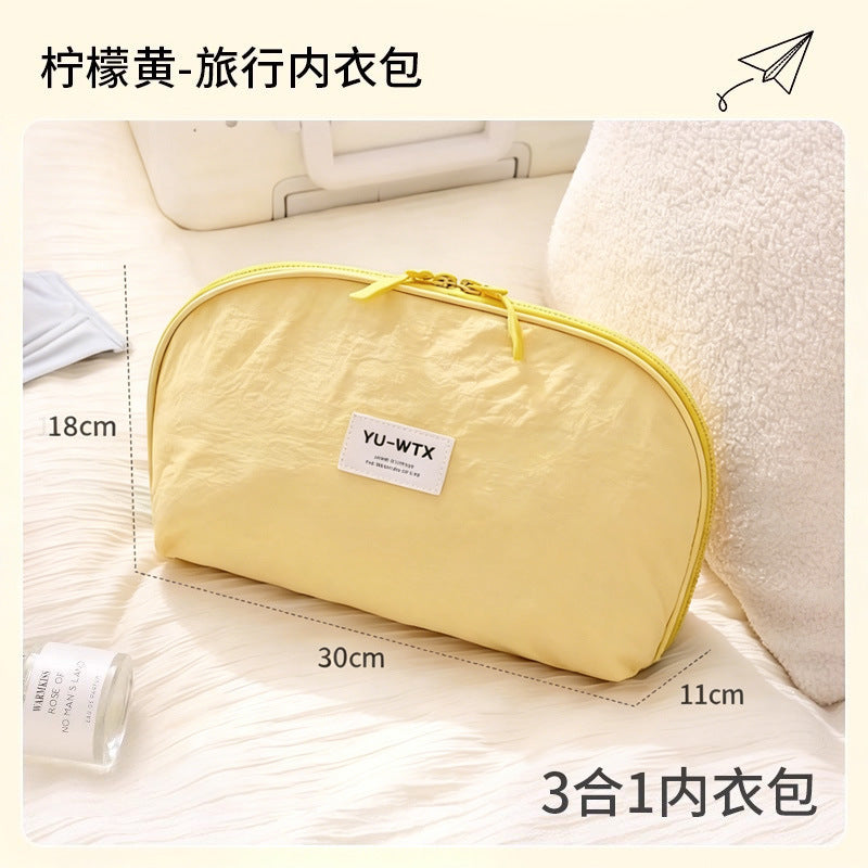 Underwear storage bag travel portable underwear socks storage bag three-in-one travel pack special handy gadget for underwear
