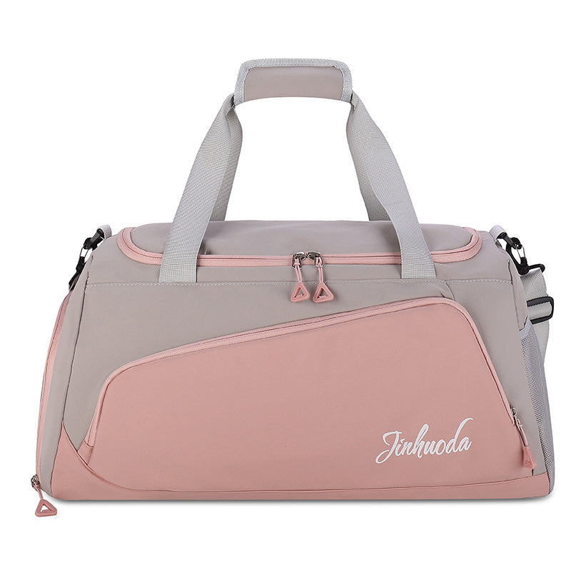 New multi-functional fitness bag, independent shoe compartment, dry and wet separation travel bag, portable short-distance lightweight messenger shoulder bag