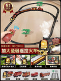 Christmas series retro steam train [upgraded remote control model] lithium battery set 9064b
