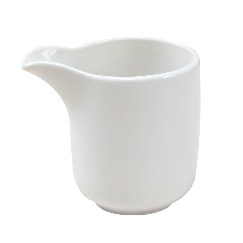Minimalist ceramic black and white milk pitcher/small jar - practical seasoning container for home, restaurant, western cuisine sauce cup