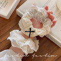 Bow tie large intestine hair tie for women, cute sweet high elastic scalp hair tie, classy summer hair tie headwear