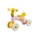 Kids' balance bike - 1-3 years old - four-wheel, footless, toddler training wheels, children's glider bike