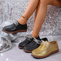 eleganceelegantexportplus sizenational styletie backflats women's low-top fairy leatherflats cross-border wholesale