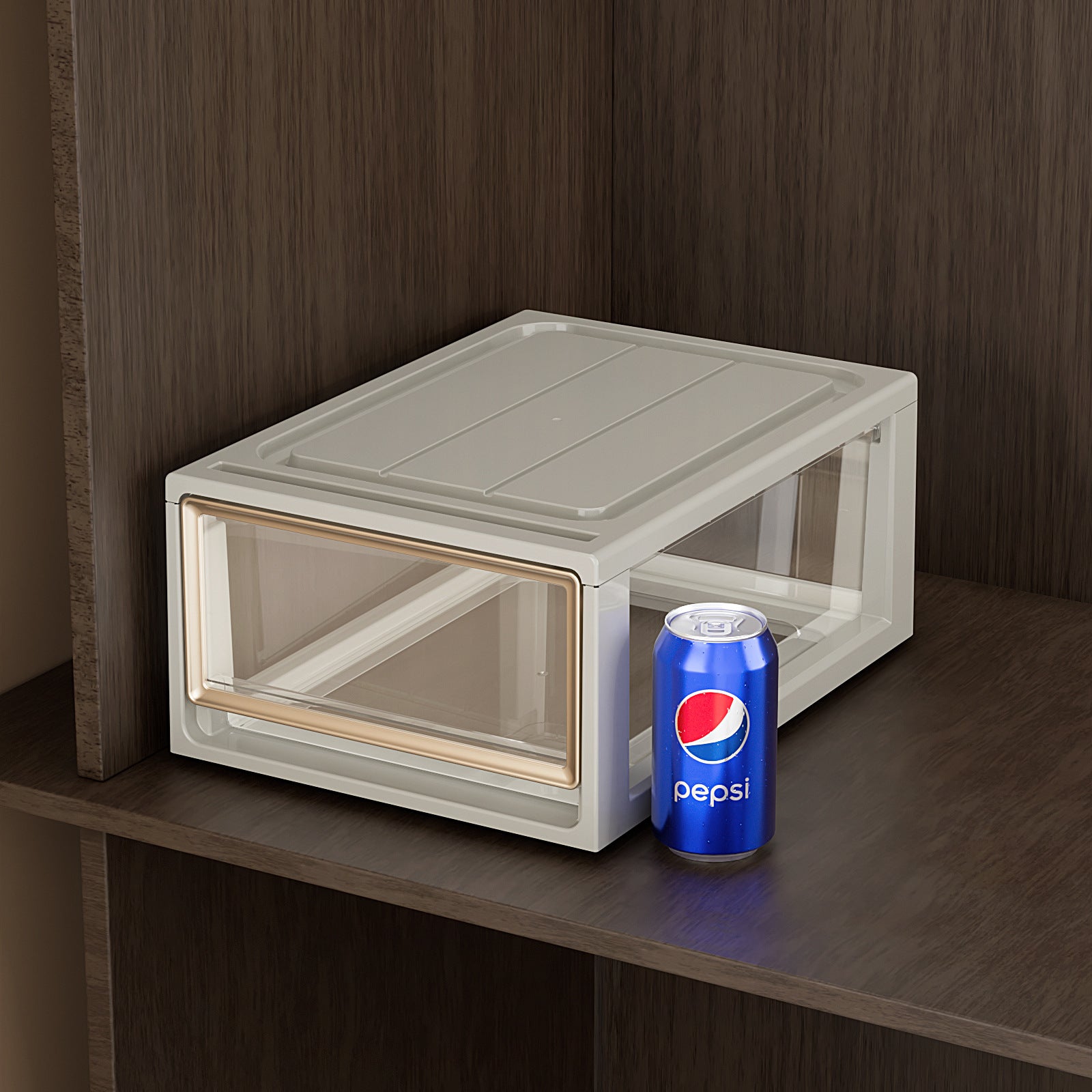 Storage Box Drawer Storage Box Household Wardrobe Clothing Pants Underwear Organizing Box Transparent Plastic Storage Cabinet