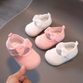 Baby girl's first walking shoes, spring and autumn style, breathable infant shoes with breathable mesh upper, 0-1-2 years old, fresh and cute princess shoes