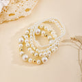 Wholesale heart-shaped pearl bracelets: hot-selling european and american cross-border jewelry, trendy, stylish, minimalist, irregular bead stackable bracelets